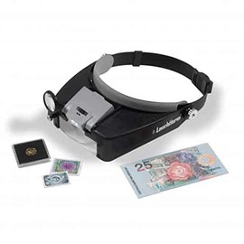 Leuchtturm1917 LED headband magnifier FOKUS with 1.5x up to 8x magnification