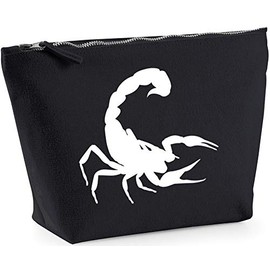 Hippowarehouse Scorpion printed make up cosmetic wash bag 18x19x9cm