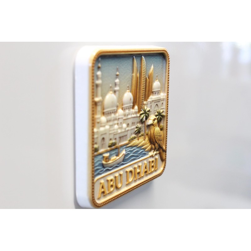 3D -ABU DHABI UAE Emirates Fridge Magnet City Souvenir Travel