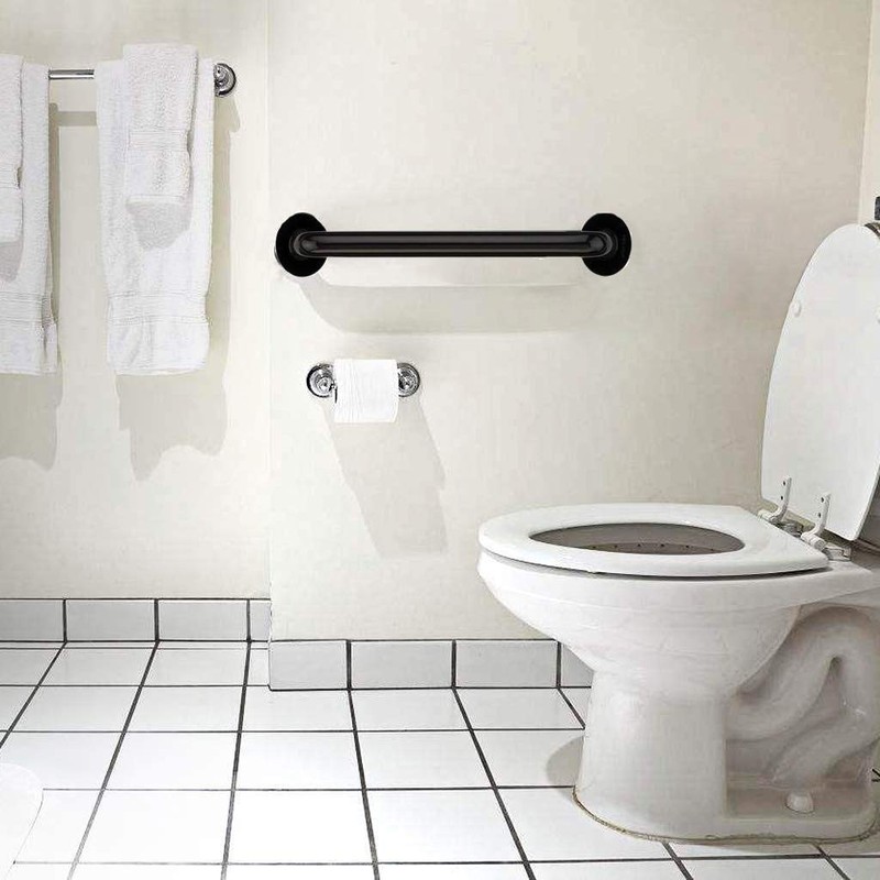 2 Pack Black Grab Bar 16 Inch - 1" Diameter,
