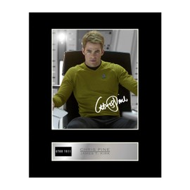 Chris Pine Signed Mounted Photo Display James T. Kirk Star Trek Signed Mounted Photo Display