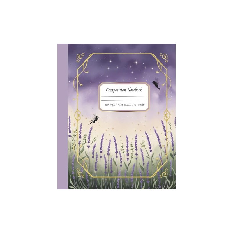 Magical Composition Notebook | The Lavender Spellbook: A Soft Journal