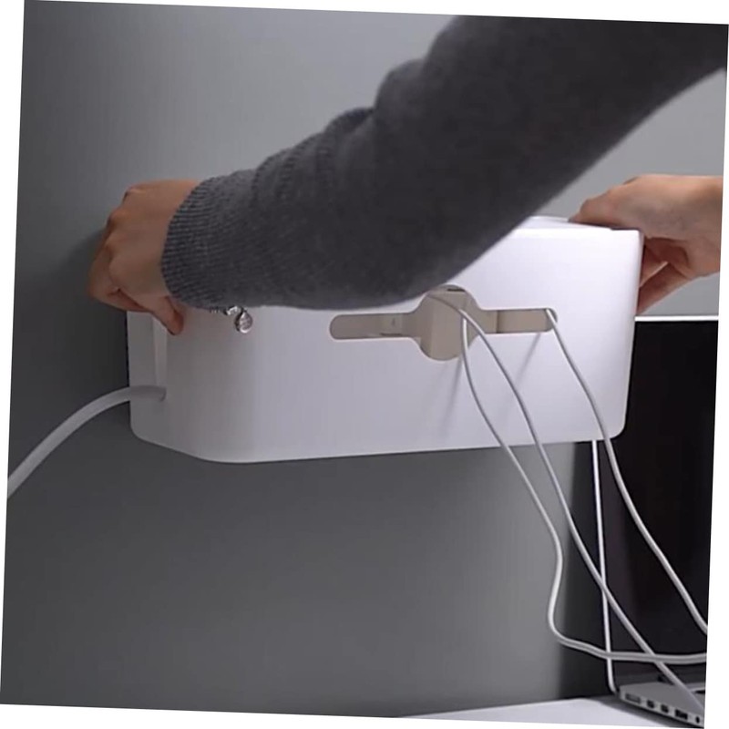 LABRIMP Cable Management Box Charging Cable Organizer Container for Desk