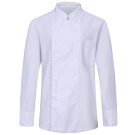 MISEMIYA - Men's Chef Jacket - Men's Chef Jacket - Hospitality Uniform -Ref.842 - X-Large, Chef Jackets 842 - White