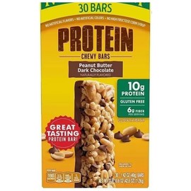 NV Peanut Butter Dark Chocolate Protein Chewy Bars (30 ct.) Gluten-free