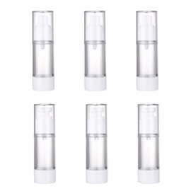 6 Pack 30ml Vacuum Dispenser Bottles, Refillable Travel Bottles, Cosmetic Push Bottles, Skin Care Product Dispenser Bottles, Travel Container
