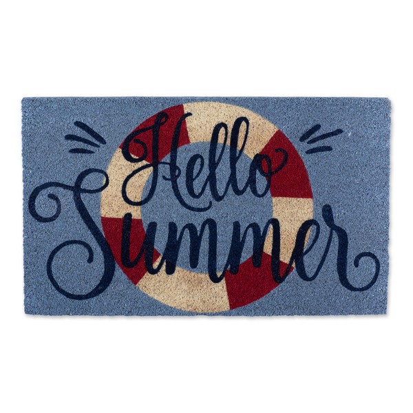 DII Natural Coir Doormat, Decorative Hello Mat, 17x29, Hello Summer