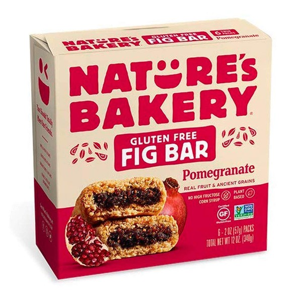 Nature's Bakery Gluten Free Bar, Pomegranate, 6 twin pack, 12 Ounce
