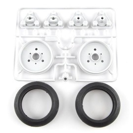 タミヤ 楽しい工作シリーズ No.145 ナロータイヤセット 58mm径 (70145)