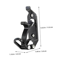 NOLITOY 4pcs Shovel Mount for Roof Racks Car Boat Mount Brackets Kit Metal Rubber Clamp Shovel Holder for Marine Automotive Accessories