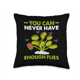 Venus Fly Trap Plants Live Seeds Terrarium Venus Fly Trap Throw Pillow