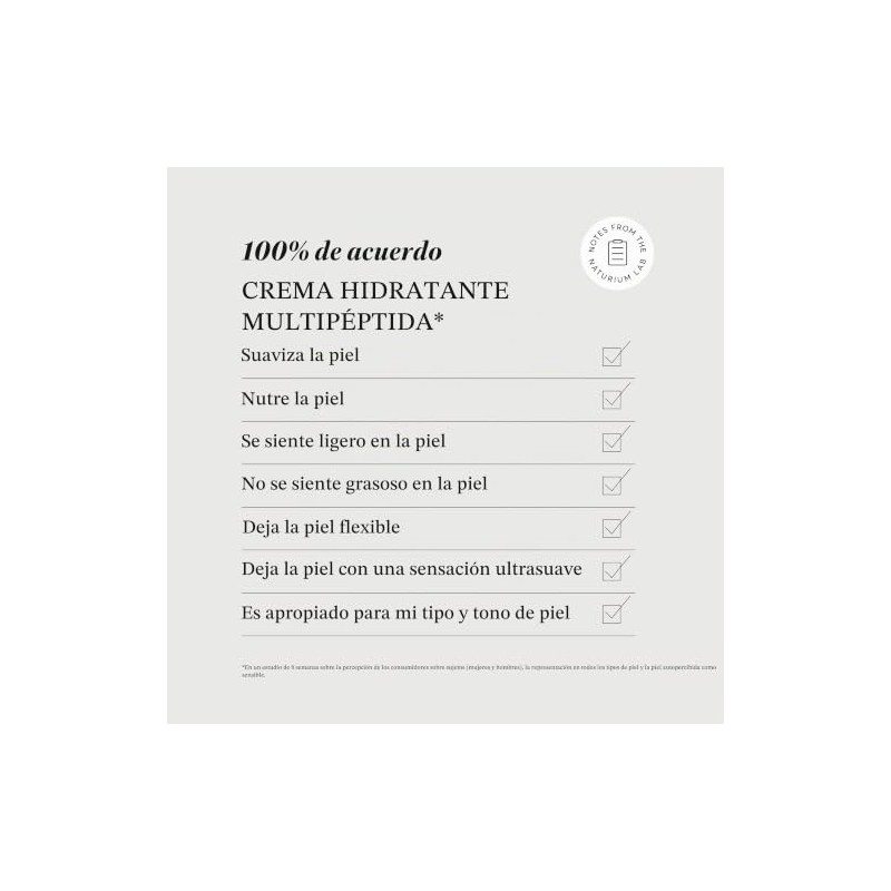 NATURIUM Multi-Peptide Moisturizer con Vitamina C Etílica y Pantenol -