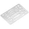 Baxnore 10PCS Stainless Steel Erasing Shield, 27 Holes Metal Eraser