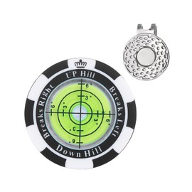 PATIKIL Golf Green Reader, Mini Golf Ball Marker for Putting Green with High Precision Green Reading Aid Golf Accessories Training Tool with Magnetic Hat Clip for Men Women, Green Black