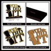 4Pcs Black and Gold Graduation Decorations Class of 2025 Congrats
