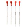 HIBATUL INC 4 Pack (0.5ml) Glass Graduated Dropper Pipettes Lab