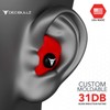 Decibullz - Custom Molded Earplugs, 31dB Highest NRR, Comfortable Hearing