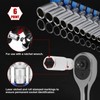 CASOMAN 14 PCS 1/4-Inch Drive Metric Deep Socket Set, 6-Point,