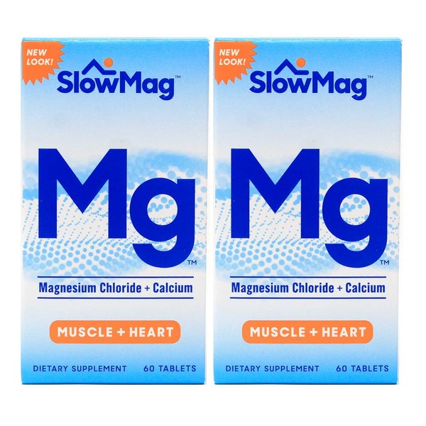 Slow-Mag Slow-Mag Magnesium Chloride With Calcium, 60 tabs Pack of 2 by Slow-Mag