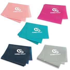 Coresteady Gymnastics Band for Men and Women - Fitness Band without Fast Back for Strength Training - Elastic Band Sport for Fitness, Pilates, Physio and Yoga - With Training Instructions (English