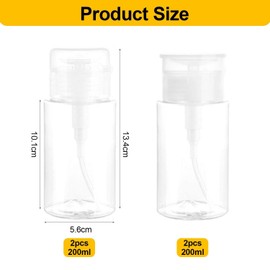 4 Pieces Of 200Ml Skin Care Product Dispensing Bottles, Push Bottles, Cosmetic Plastic Bottles, Travel Supplies, Portable Skin Care Product Storage Bottles