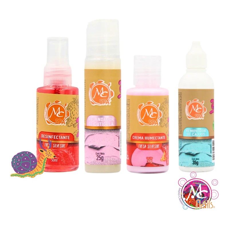 Kit Mc Spa Cremas, Exfoliantes, Pies, Manos + Tina Pedicura.
