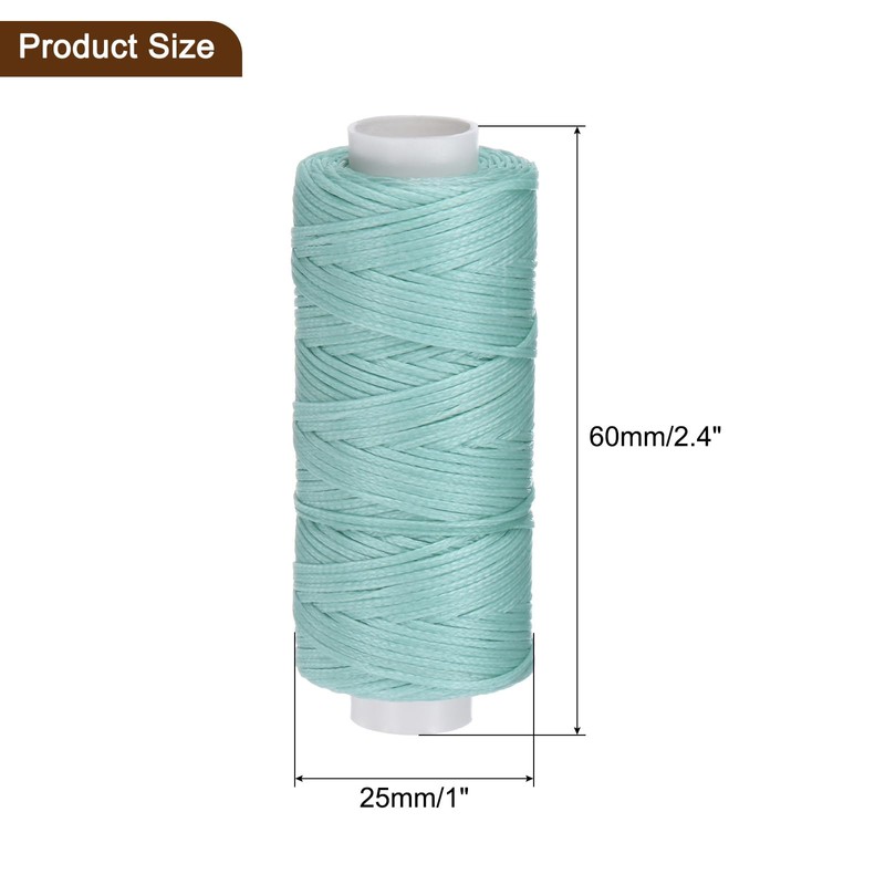 uxcell Leather Sewing Waxed Thread, 55 Yards / 50m 0.8mm