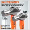 HORUSDY 5-Piece Hammer Set, 16oz and 32oz Ball Pein Hammers,