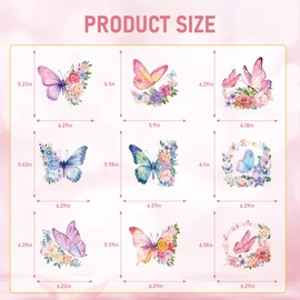 Butterfly Centerpieces for Tables - 9Pcs Butterfly Theme Birthday Honeycomb Table Decorations Butterfly Party Supplies for Birthday Baby Shower Party Decor