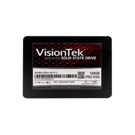 VisionTek PRO HXS 7mm 2.5 Inch SATA III SSD - 120GB - Desktops, Laptops, Mac Systems