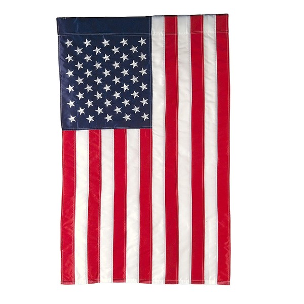 Evergreen Flag American Flag Double Sided Appliqué House Flag -