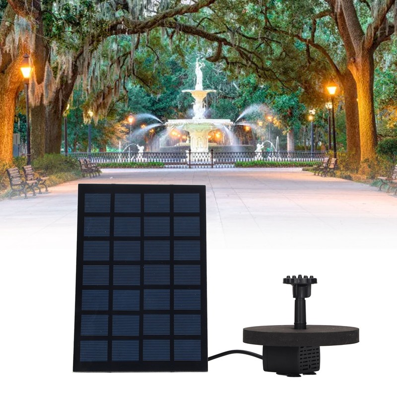 Solar Fountain Pump Direct Drive 6 Nozzles Low Power Consumption
