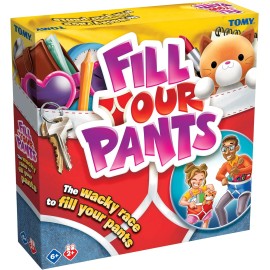 TOMY Fill Your Pants Game - Simple and Fast Paced Family Games for Kids and Adults