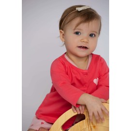 MONICA + ANDY Smocked Take Me Home Set, Size 18-24 Months, Pink, 100% Organic Baby Clothes for Girls and Boys, Dress & Sweater Set, Sustainable Super Soft Fabric, Sizes For Newborn & Infant