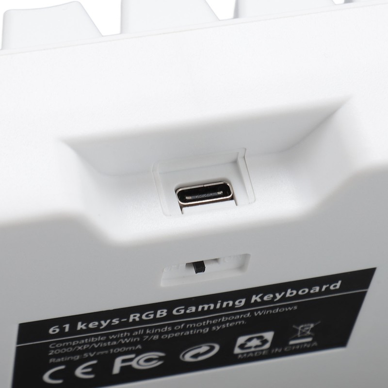 61 Keys Dual Mode Mechanical Keyboard RGB Backlight High Special