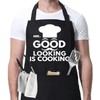 Hyzrz Funny Chef Aprons for Men - Mr.Good Looking is