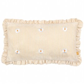 furn. Les Fleurs Embroidered Ruffle Cushion Cover - Daises - 30x50cm