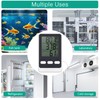 ORIA Refrigerator Thermometer, Digital LCD Thermometer with Waterproof Probe, Min/Max