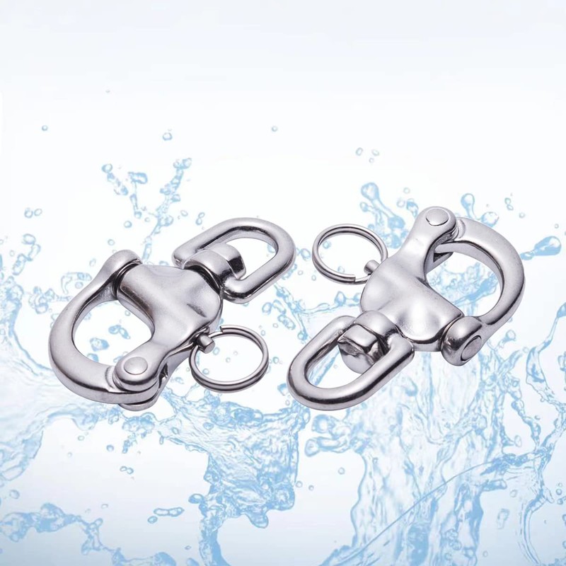 SUNOOM 316 Stainless Steel Quick Release Snap Shackle,Swivel Shackle Snap
