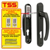 TSS UPVC Door Handle Set in Anthracite Grey, 92mm PZ