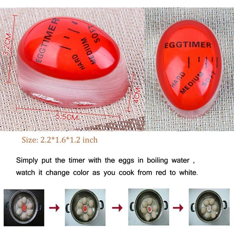 Egg Timers for Boiling Eggs, Colour Changing Egg Timers for
