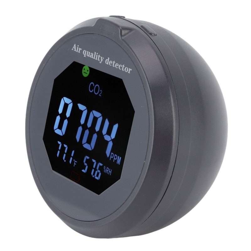 Air Quality Monitor Meter CO2 Temperature Humidity Detector Sound Light