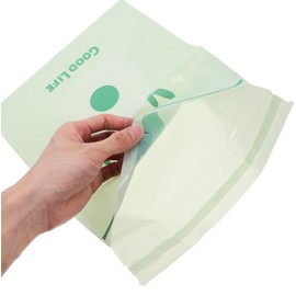 KICHOUSE Bolsas de Basura Desechables para Coche en Verde, Adhesivas y sin Costuras, Paquete de 10 Piezas de PE, para Uso en Limpieza Interior de automóviles