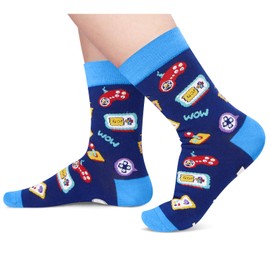 Gamer Gifts for Kids Boys - Video Game Socks for Kids Boys, Funny Gifts for Gamers, Gaming Stocking Stuffers 10-12 Year Old