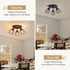 ABEAJAT Kitchen Light Fixtures, Adjustable Semi Flush Mount Ceiling Light