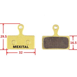 MEXITAL 2 pares de pastillas de freno de disco sinterizado para Shimano Deore M610 M615 M6000 SLX M666 M675 M7000 XT M785 M8000 Saint BR-M820 XTR M960 M985 M988 M900 0 M9000 20 Alfine BT-S700 RS785 RS685 MXTS02-2