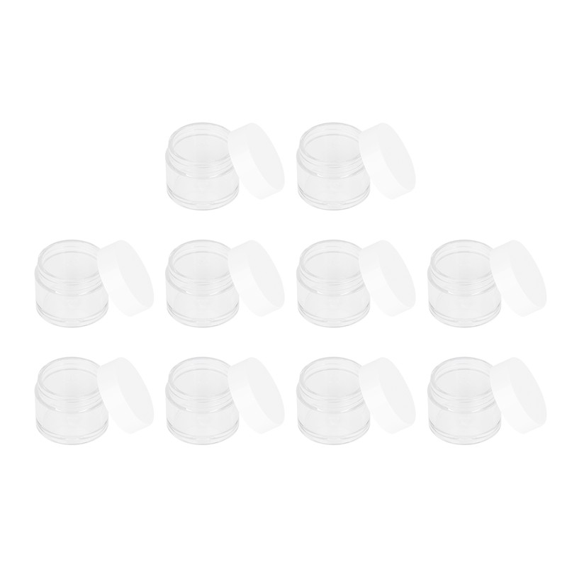 10Pcs 20g Round Empty Container Jar Refillable for Cream Cosmetic