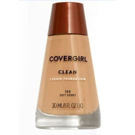 COVERGIRL Clean Liquid Foundation-155 Soft Honey-1fl oz-New-DISCONT