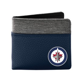 Little Earth 500908-WJET-NAVY: Winnipeg Jets Pebble Bifold Wallet