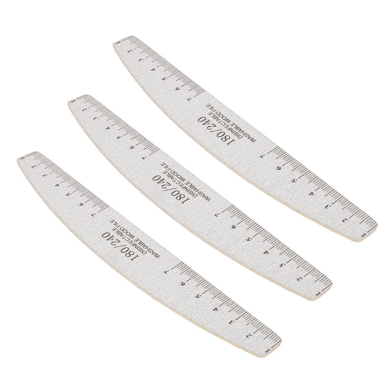 50Pcs Nail Files 180 240 Grit Multifunctional Washable Nail Art